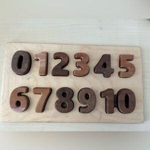 Wooden Number Puzzle